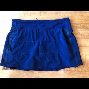 Lululemon Pace Rival Skirt Sz 10 Tall in Hero Blue